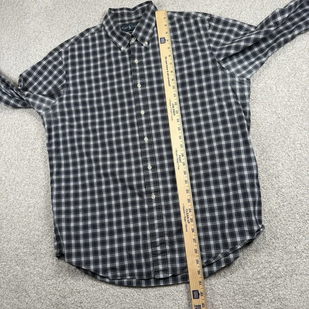 Ralph Lauren‎ Button Down Shirt Mens XL Long Sleeve Plaid Mens Colorful